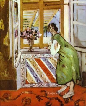  Fauvist Art Painting - Young Girl in a Green Dress 1921 Fauvist